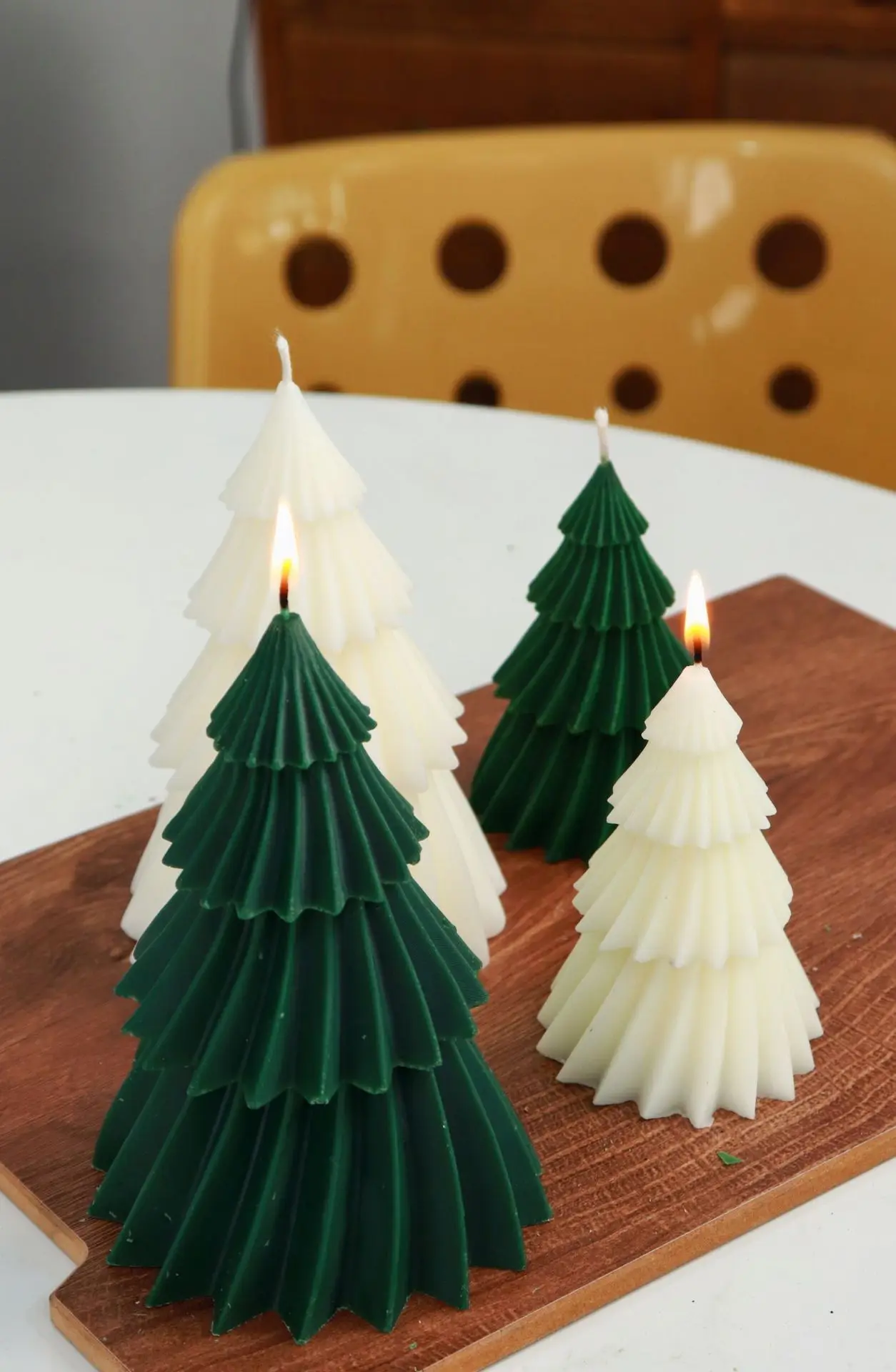 Description Picture 3 of item3D Christmas Tree Candle Silicone Mold DIY Christmas Candle Making Kit Handmade Soap Plaster Resin Baking Tools Holiday Gifts