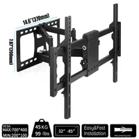 Full Motion TV Wall Bracket Tilt Swivel TV Mount for 30 - 85” LED LCD HD 4K Plasma TVs with Extendable Articulating Arm - Image 6