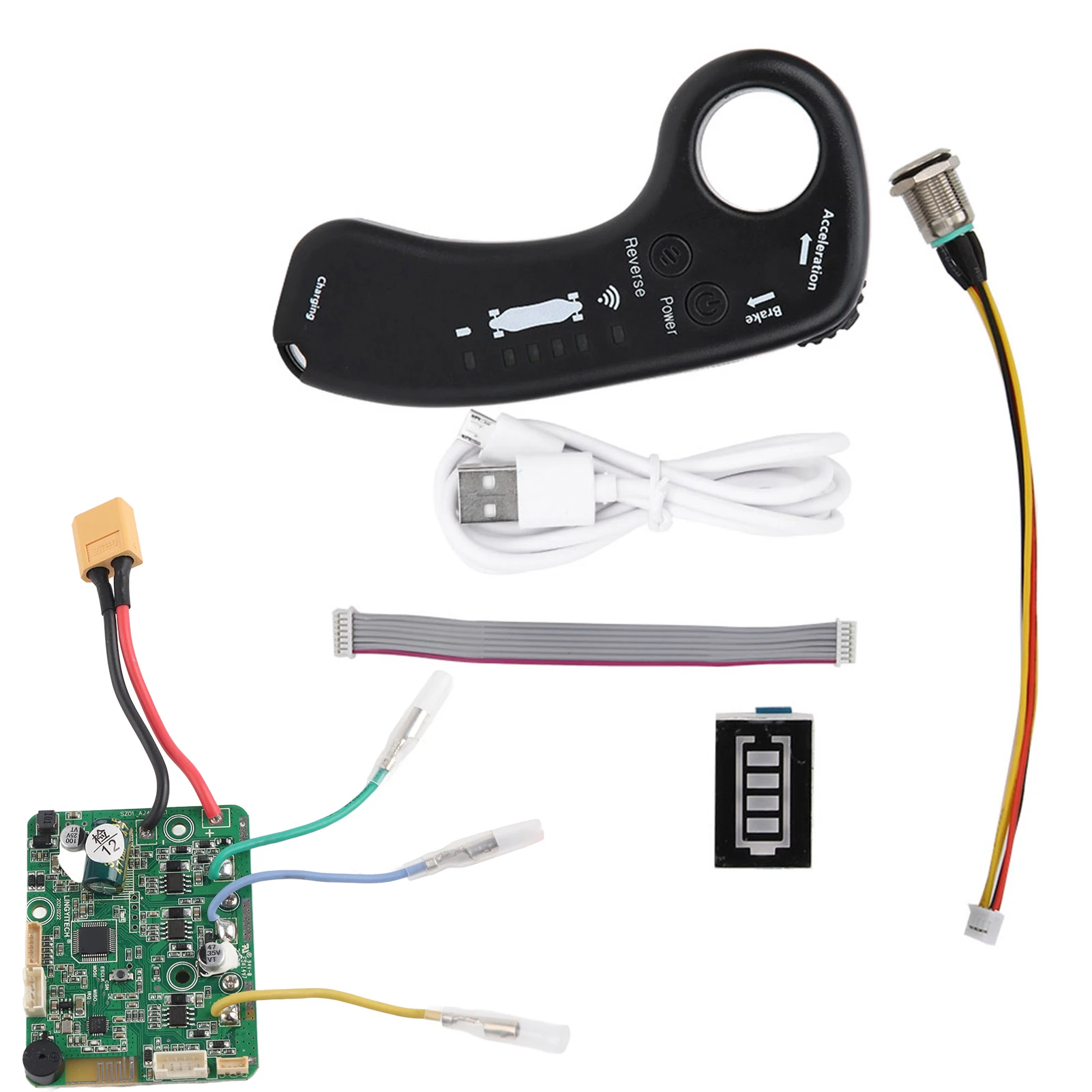 24V Electric 4wheel Scooter Controller Control Panel Electronic Governor Hub Single Drive Electric 4wheel Scooter Controller