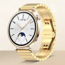 Luxury 18mm Original Metal Replacement Strap for Huawei GT4 41mm (Gold)