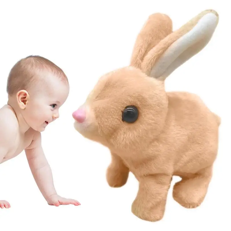 

Simulation Intelligent Rabbit Interactive Plush Toy Electronic Pet Robot Bunny Talking Walking Toys For Baby Birthday Gift