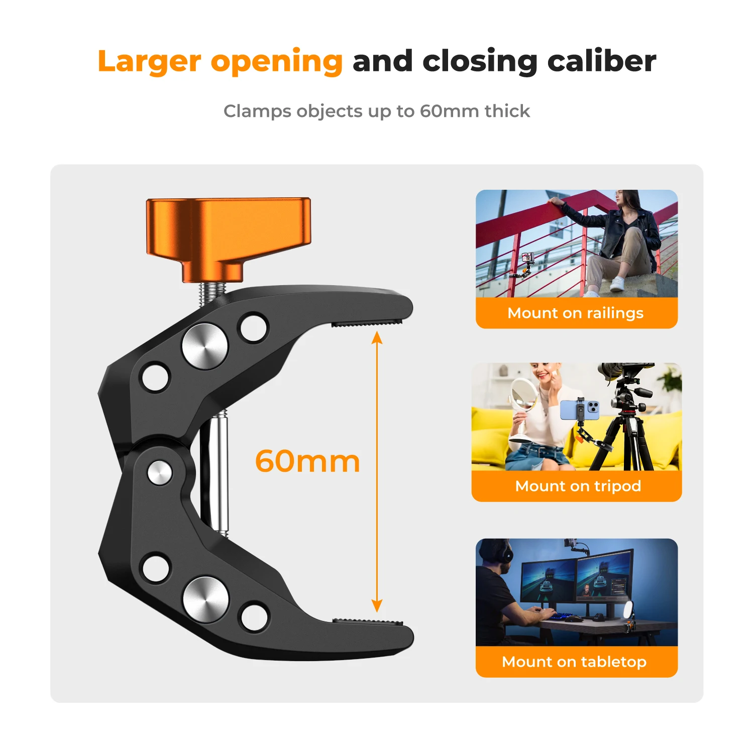 K&F Concept Multi-Functional Super Clamp With Ballhead Magic Arm For GoPro Insta360 for DJI OSMO Aciton Camera Phone Tripod Phone Tripod Mini Tripod Camera Tripod Flexible Phone Tripod Camera Mount Phone Tripod Mount Photography Tripod Camera Tripod Mount Extendable Tripod Metal Tripod