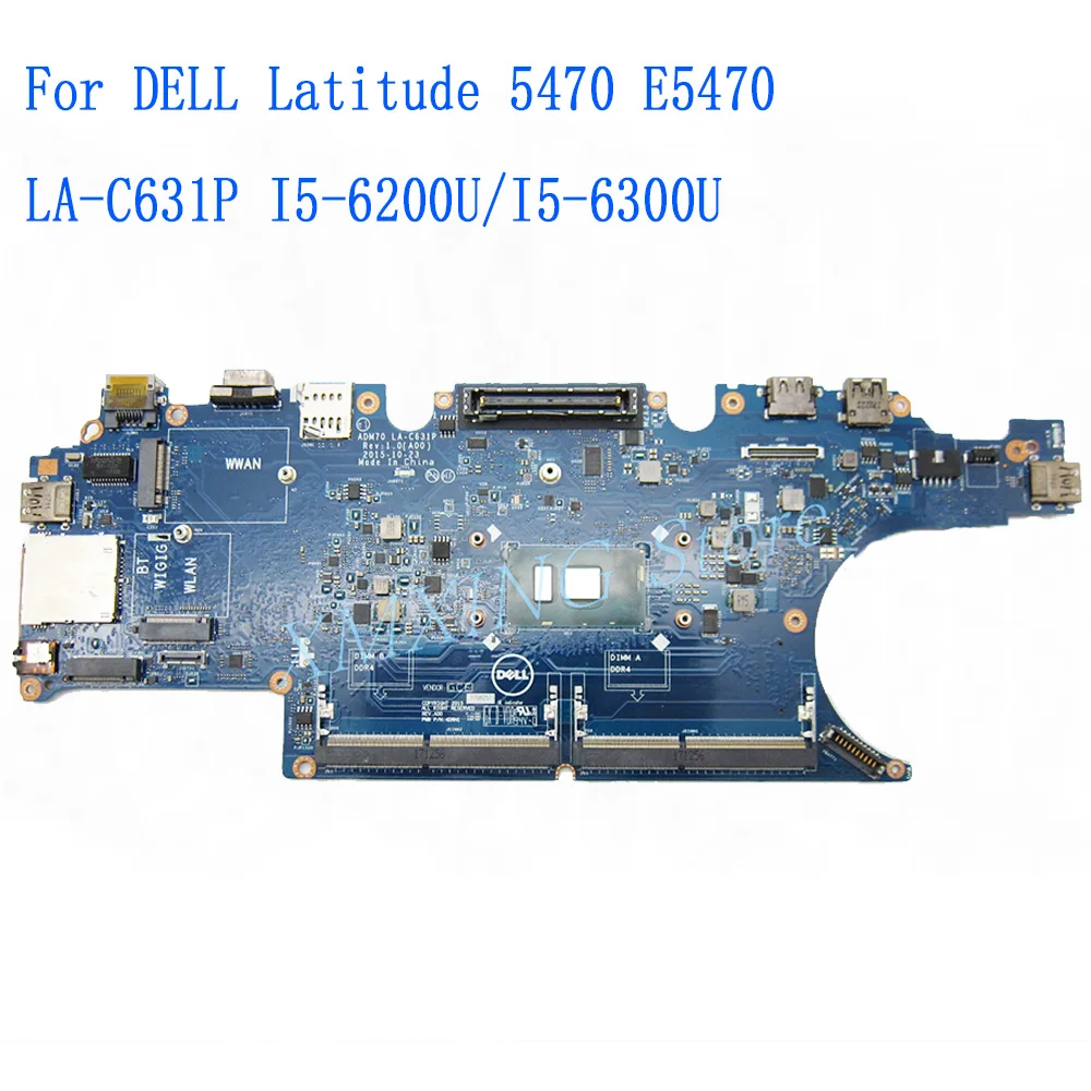 

Материнская плата FULCOL для ноутбука DELL Latitude 5470 E5470, модель I5 LA-C631P 0C0NC4 0HCP0K, протестирована на 100%