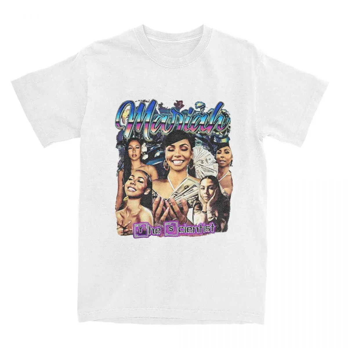

Футболка с надписью Mariah The Scientific для мужчин и женщин, винтажный хлопковый топ, классные футболки, новое поступление