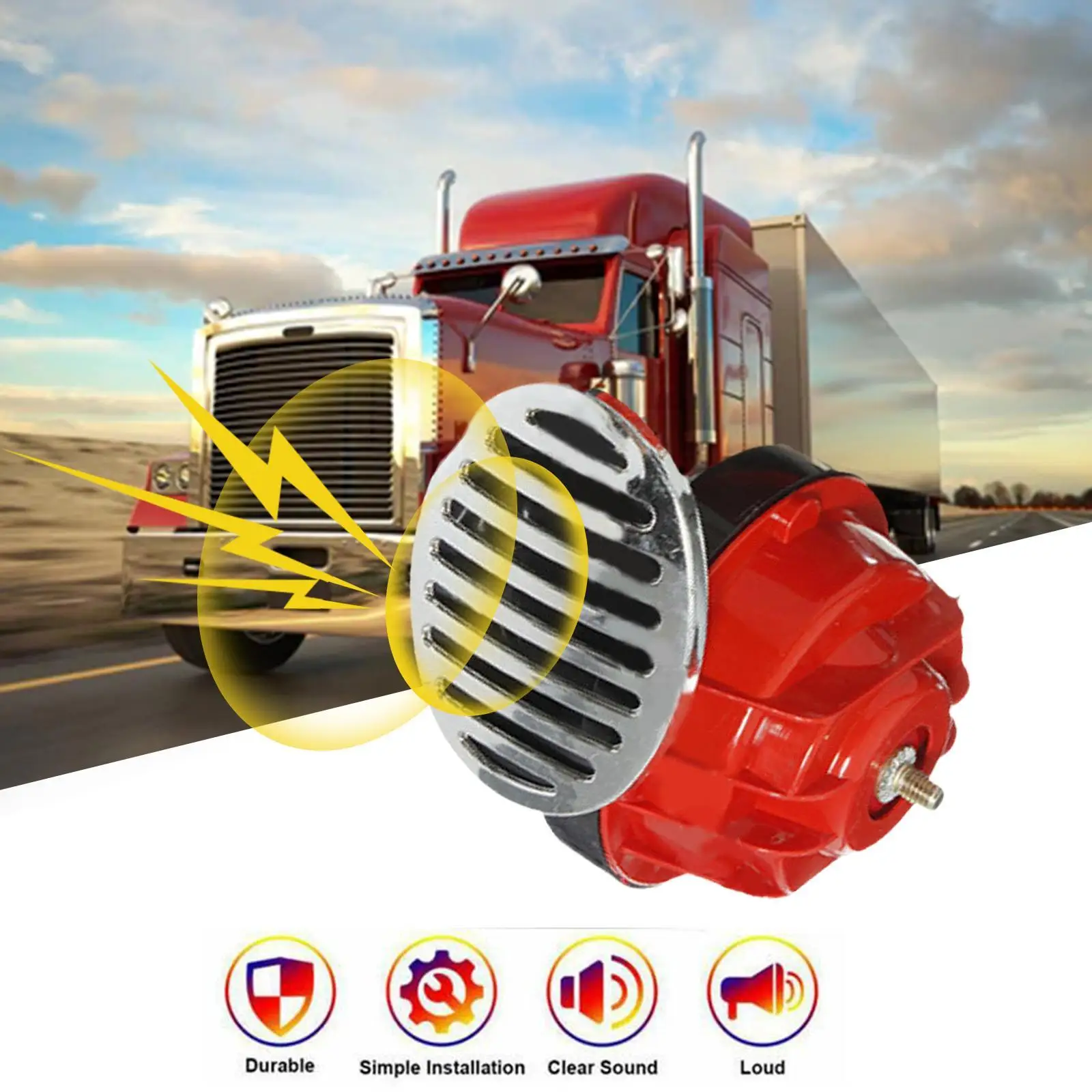 12V 300db Super Train Horn For Power Supplies Car-boat Motorcycles Automotive Loudspeaker Car Speaker Sound Signal C2A7