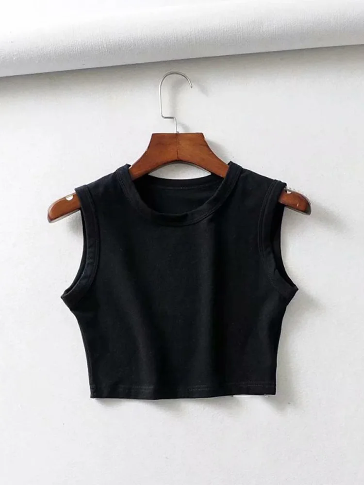 summer vintage white crop tops women biker black punk sexy tank top korean streetwear cropped sleeveless top feminino Best Sellers In Women's Clothing