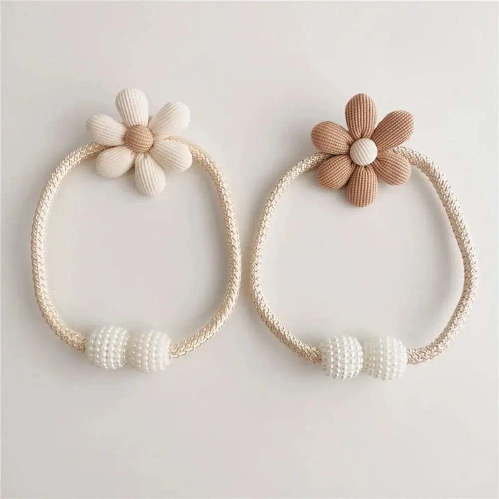 1PC Magnetic Buckle Curtain Buckle Clip Fashion Pearl clasp Flower Shape Window Curtain Buckles Tieback Home Decor curtain clips curtain fasteners curtain buckle curtain accessories curtain tiebacks