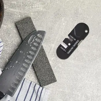 Hunting Knives Sharpener Kitchen Knives Sharpeners Scissors Sharpening Tool Mini Portable Key Chain Grindstone Outdoor Tool 5