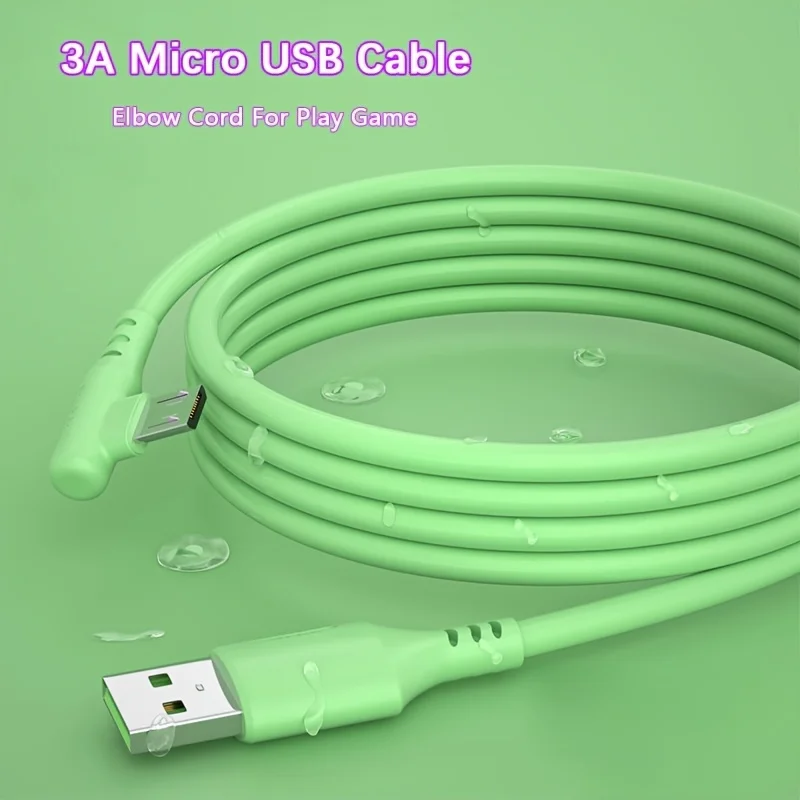 40W 3A Fast Charging Micro USB Cable For Android Data Sync Charger