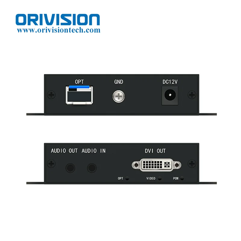 Uncompressed DVI Fiber Extender 1920X1200@60Hz DVI Fiber Optic Transmitter Receiver up to 20KM