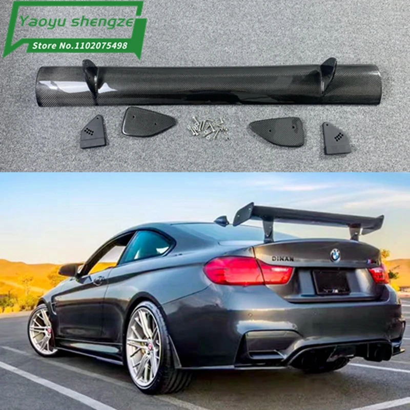 

For BMW 1M M3 E82 E87 E90 E92 E93 F30 F10 Revozport Style GTS Carbon Fiber / FRP Material Rear Spoiler 2009+