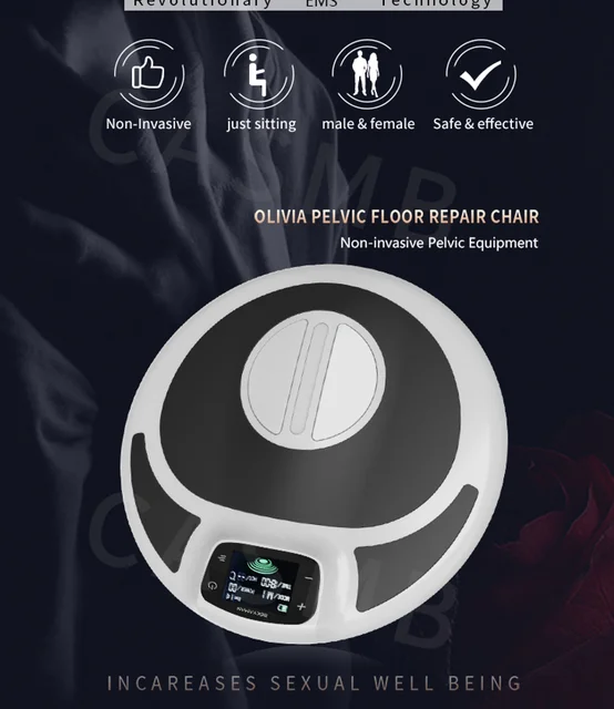 2024 EMS Pelvic Floor Chair Portable Women Man Kegel Exercise Postpartum Incontinence Repair Chair