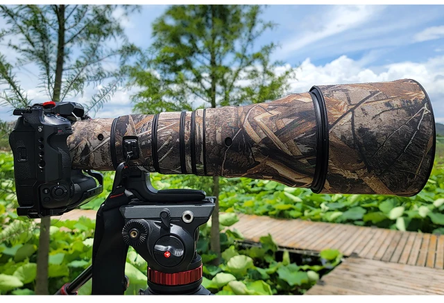 Nikon z 800 f6.3 vr s用防水レンズ,カモフラージュコート,レインカバー,保護ケース,ナイロンガンクロス,nikon 9/800/6用