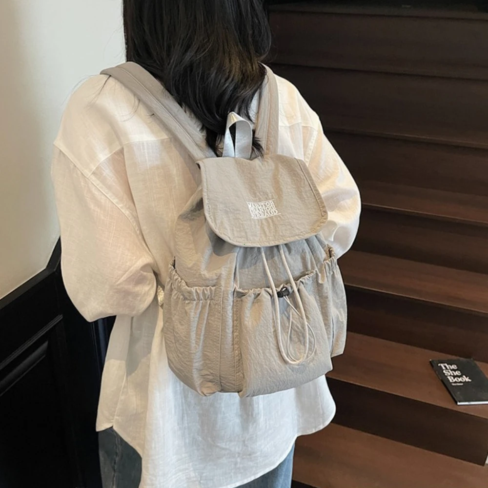 Casual Large Capaci Student Backpack Women's 2026 New Sle Outdoor Faion Commuting Bag Lightweight Simple Design Multifu Backpack