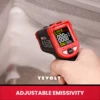 YEVOLT TA601 Series Digital Infrared Thermometer Handheld Non Contact IR Laser  Heat Temperature Gun Point VA HD Color Screen 4