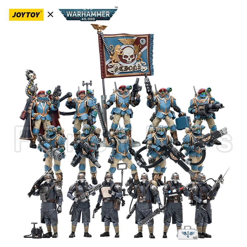 JOYTOY Warhammer 40K: Action Figure 1/18 Death Korps Of Krieg - Veterano Guardsman, Regalo Collezionisti