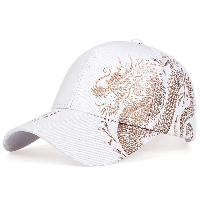 Dragon Pattern Men & Women's Trendy Handsome Peaked Cap Cool Hip Hop Baseball Hat megamarketplace    This trendy hip-hop base...