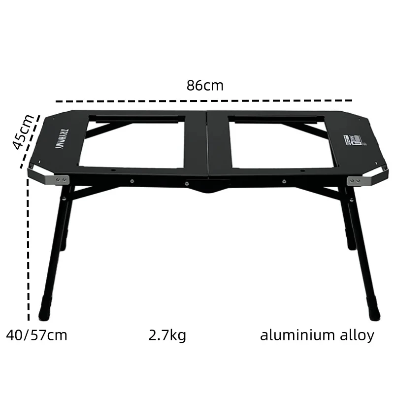 Description Picture 2 of itemIGT Table 2-Unit Folding Table IGT Aluminum Alloy Portable Table Outdoor Lightweight  Tactical Camping Table New