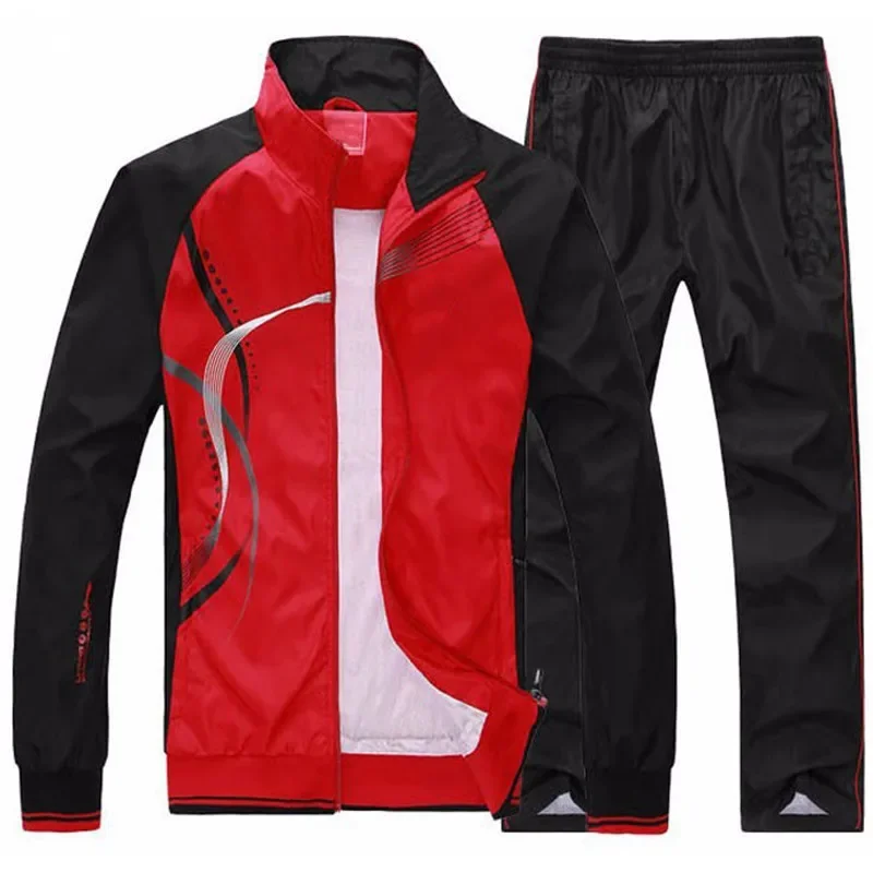 

NEW Tracksuit Men Plus Size 5XL Spring Autumn Two Piece Clothing Sets Casual Track Suit Sportswear Sweatsuits