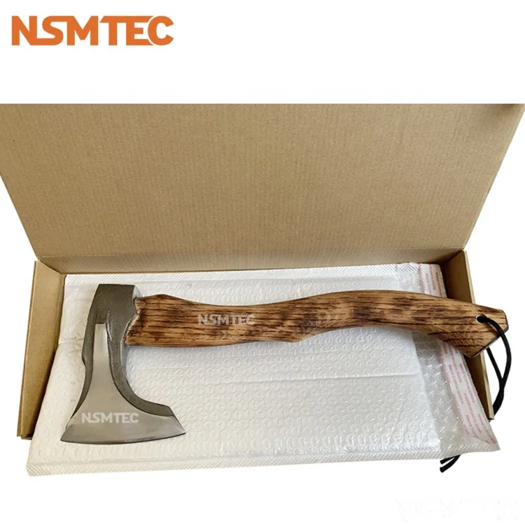 Outdoor Camping Wildlife Hatchet Multi-Purpose Chopping Wooden Handle Forest Splitting Axe For Cutting
