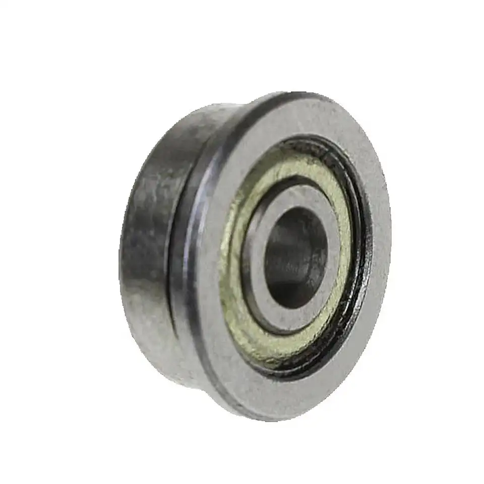 F623ZZ 3mm*10mm*4mm F623 ZZ Miniature Flange Deep Groove Ball Radial Ball Bearing 3x10x4mm 10PCS/Lot image 1