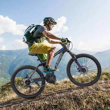 Ecarpat Dual Full Suspension Mountain Bike 24/26/27.5 Inch, Mens Women Teenagers Boy Girl Mountain Bike, 21-Speed Disc Bicycles 5