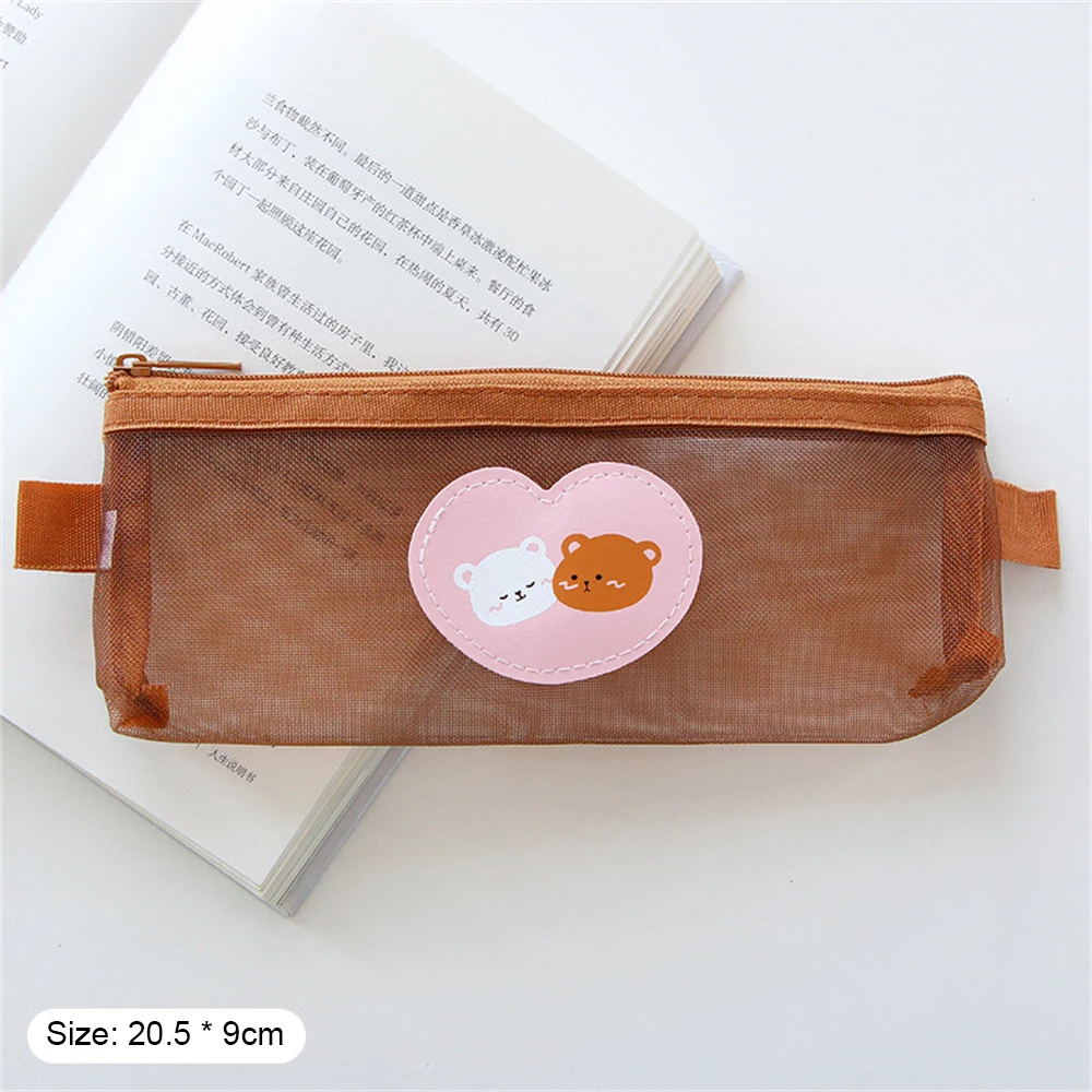 2 Layers Large Capacity Pencil Bag Kawaii Stationery Aesthetic