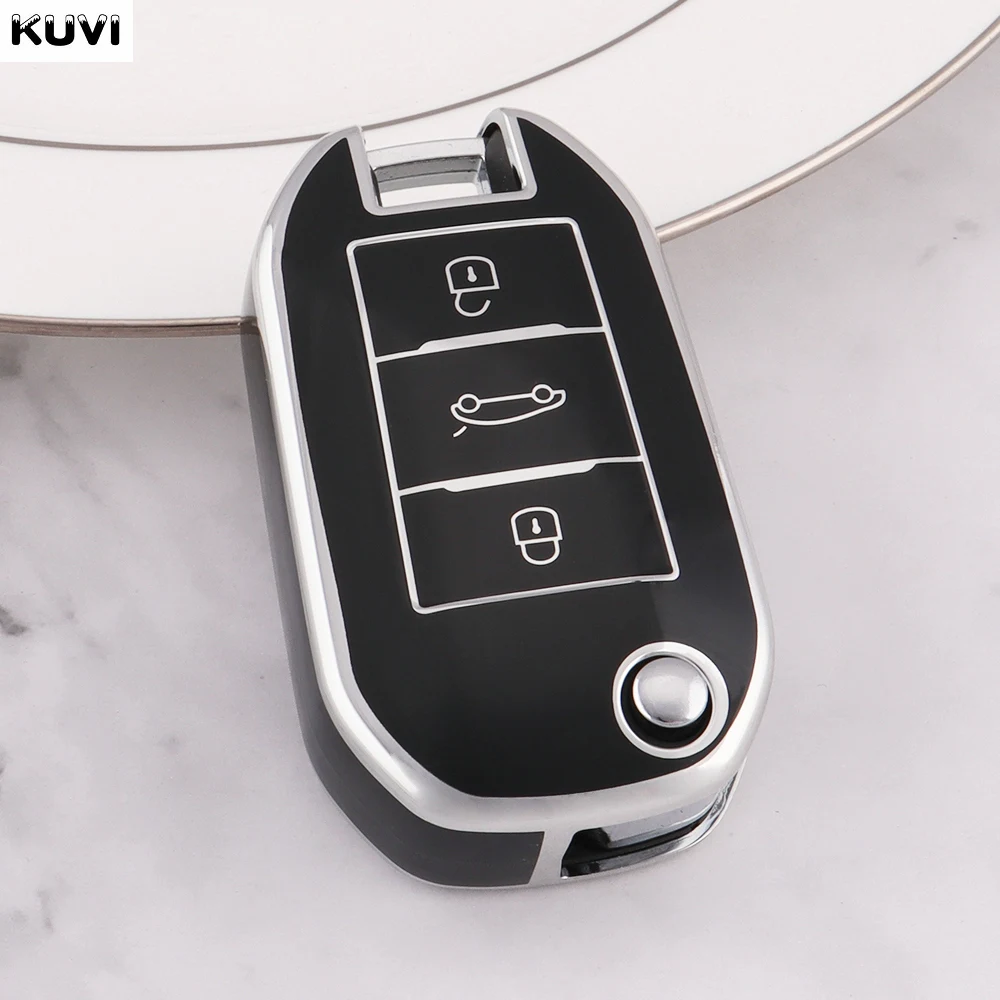 Coque De Clé En Alliage De Zinc Pour Peugeot 308 408 508 2008 3008 4008