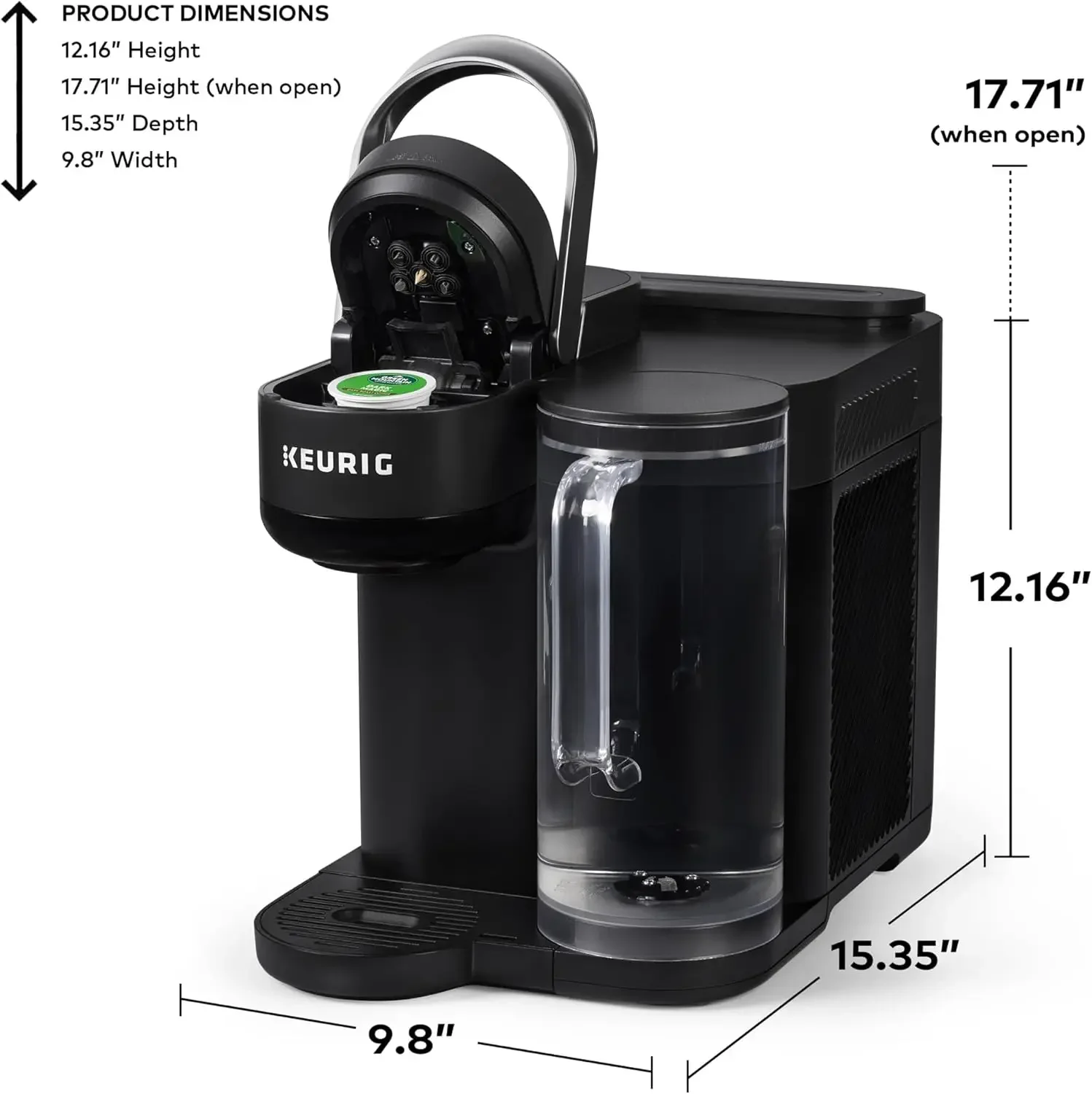 K-Brew+Chill Iced or Hot Single-Serve K-Cup Coffee Maker with MultiStream and QuickChill Technology, 70oz. Removable Rese 3