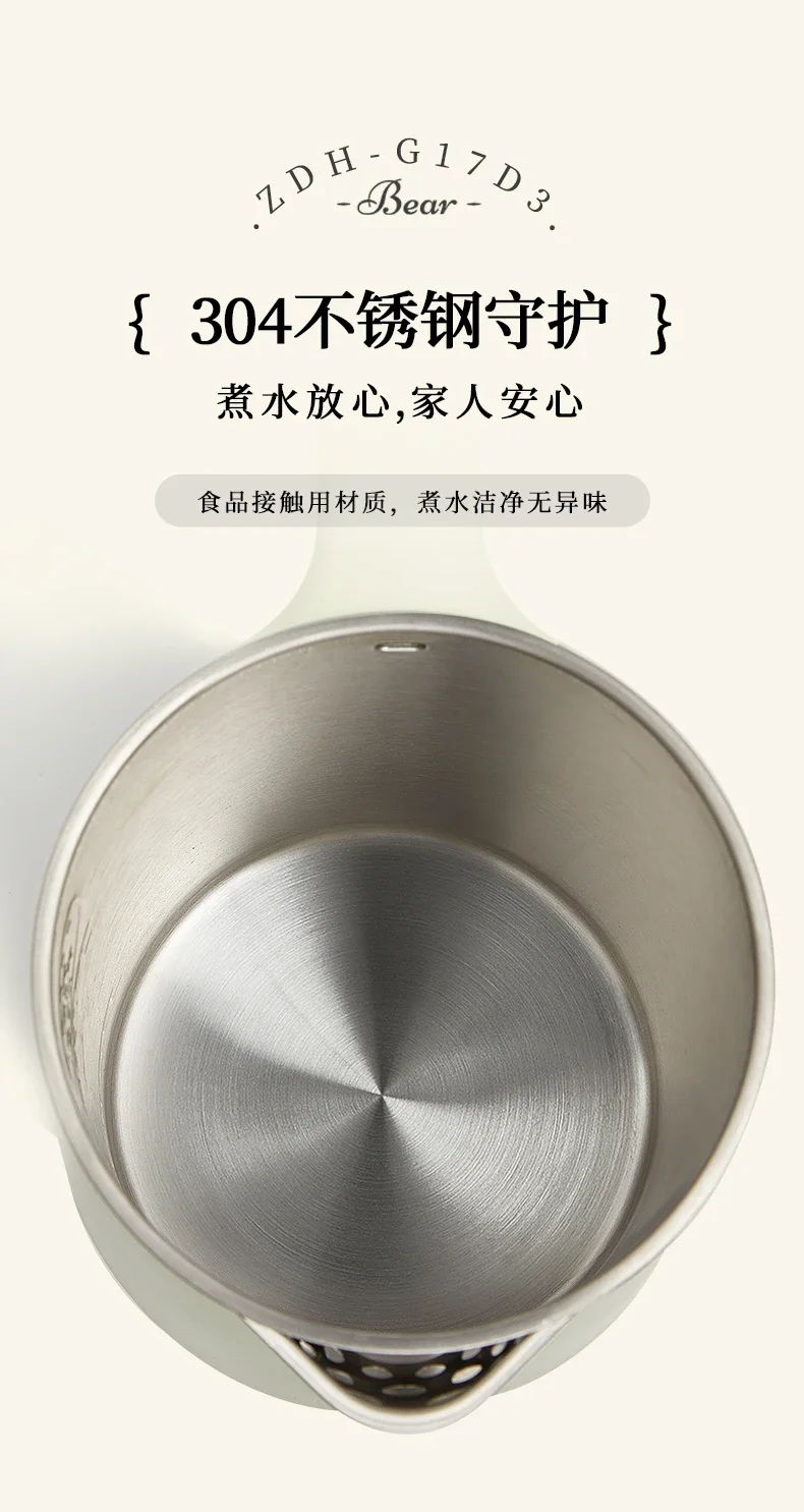 220V Fast Boiling Electric Kettle, Large Capacity Stainless Steel Boiler for Home and Office