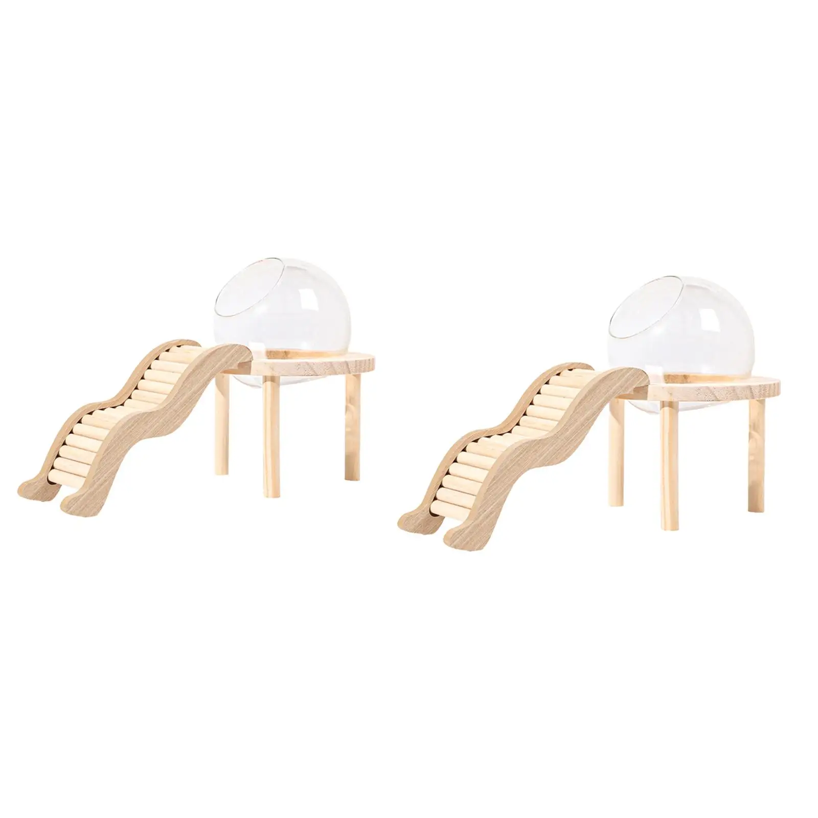 Hamster Sand Bath Container with Wooden Ladder for Pet Supplies Gerbils Mice Hamster Sand Bath Container with Wooden Ladder for Pet Supplies Gerbils Mice