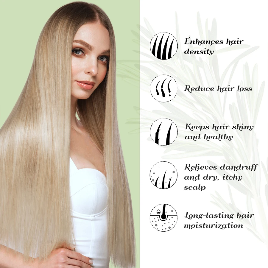 LOCKMIO 200ml Shampoo and Conditioner with Rosemary Mint Hair Care Products Kit For Stronger and Healthier Hair hair care products