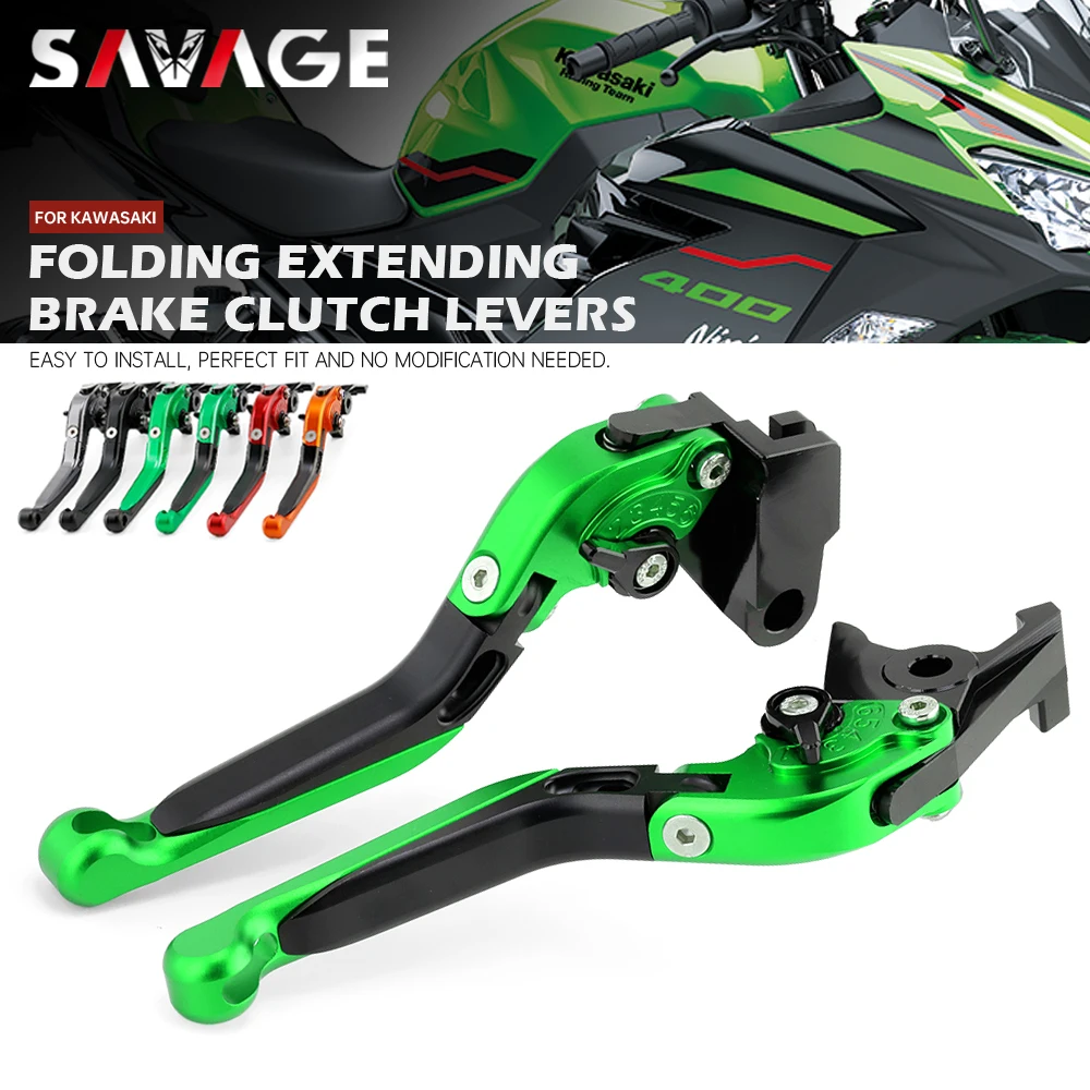 

Folding Brake Clutch Levers For KAWASAKI NINJA 400 300 250/R/SL VERSYS-X Z250 Z300 Z400 Z125/PRO Motorcycle Extendable Handles