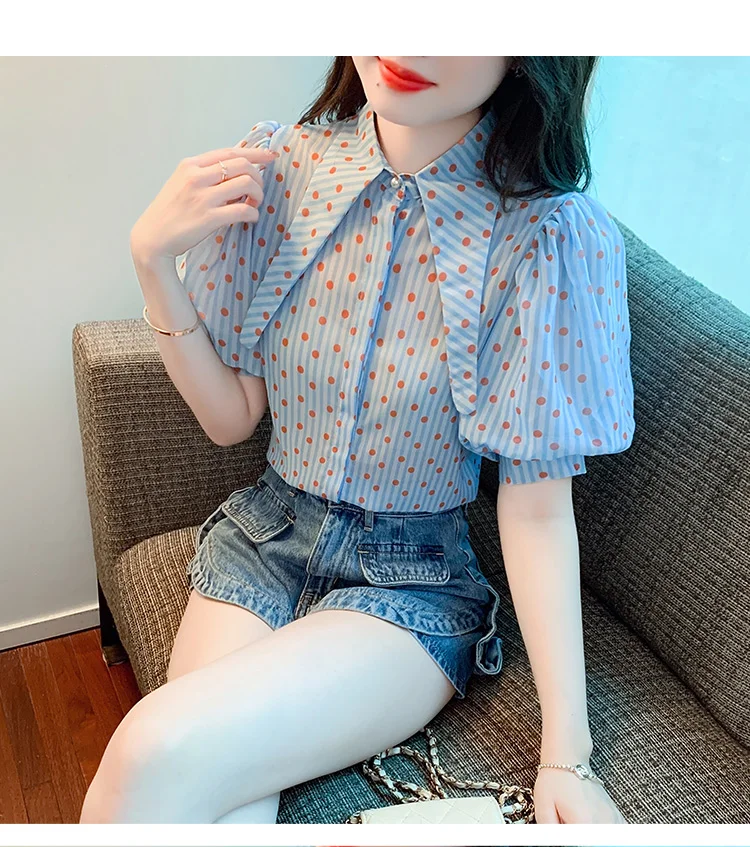 未使用forme 2025 Puff Sleeve Blouse mother MASCOMODA Womens V Neck Floral Long Sleeve Tops 2025 Summer