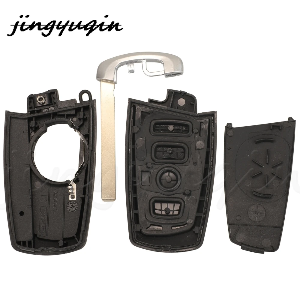 jinyuqin Smart Car Key Shell Cover Remote Keyless Case for BMW CAS4 F FEM 3 5 7 Series E90 E92 E93 X5 F10 F20 F30 F40 Panic FOB