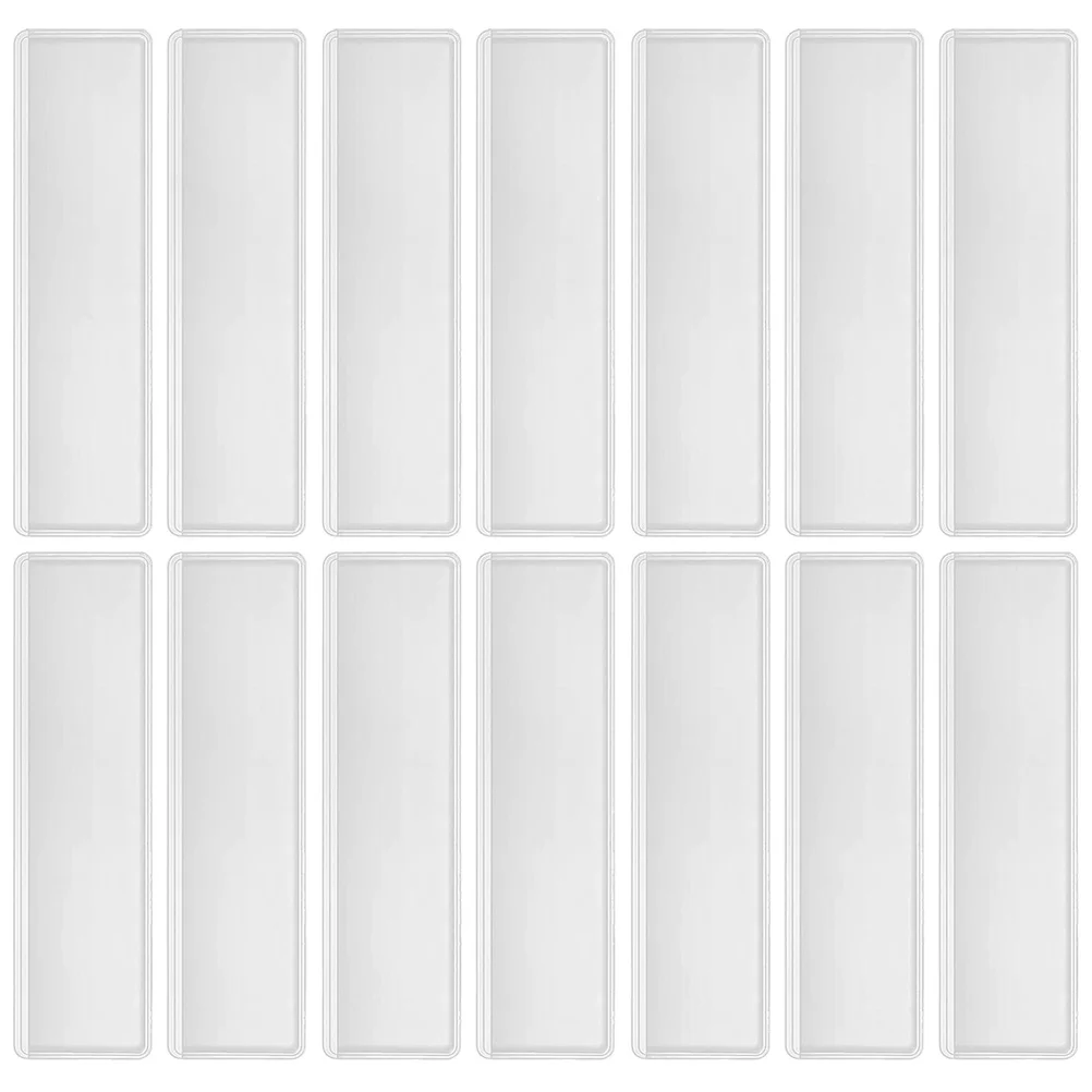 

4 Sheets Sticker Shelf Self Adhesive Business Card Holder Pvc Holders for Organizing