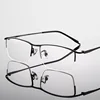 Business Men Myopia Glasses Fashion Trendy Metal Half Frame Nearsighted Eyeglasses Optical Prescription Eyewear Diopter To -6.0 4