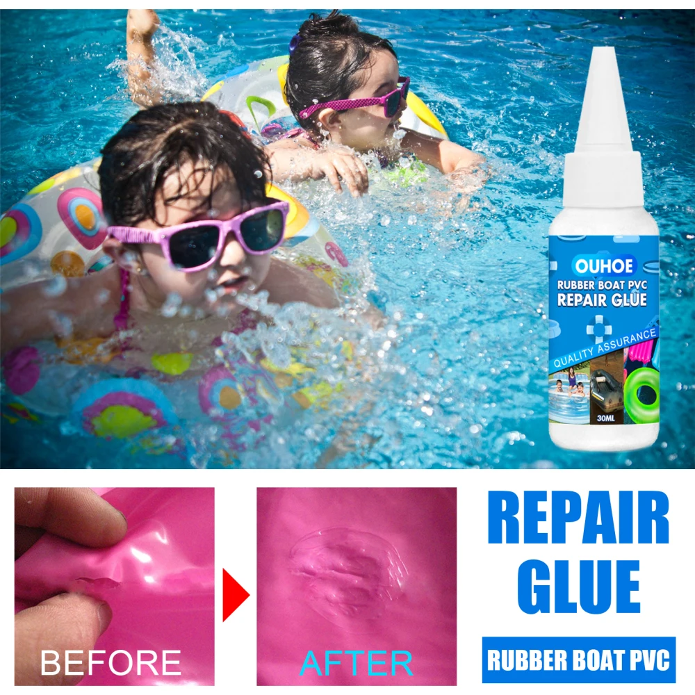 30ml Strong Repair Glue For Boats Swimming Pool Lifebuoy Pad Repair Glue Waterproof Adhesive Sealant For Rubber Liquid Latex Pvc