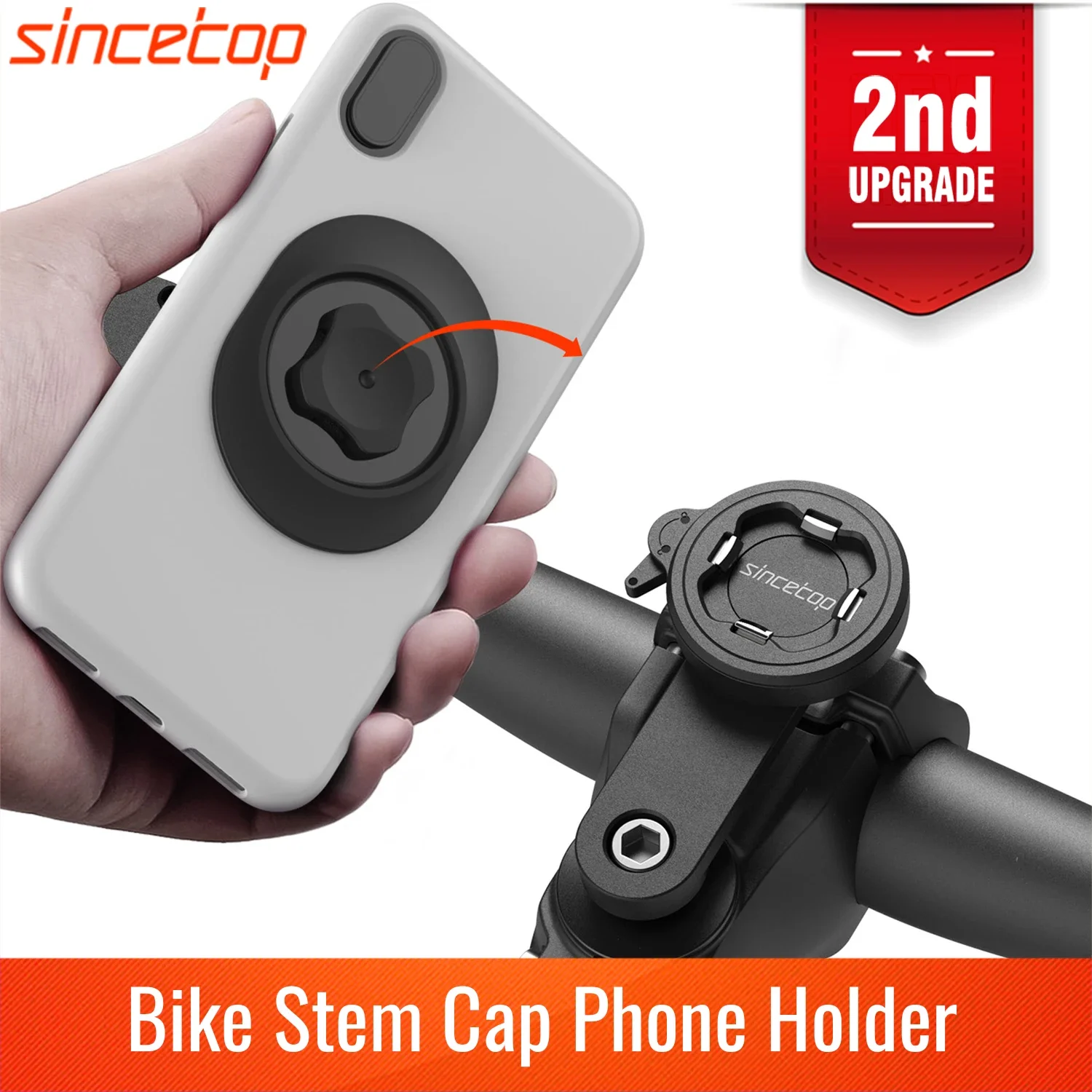 Universal Mountain Bike Phone Holder Rotatable Aluminum Bracket