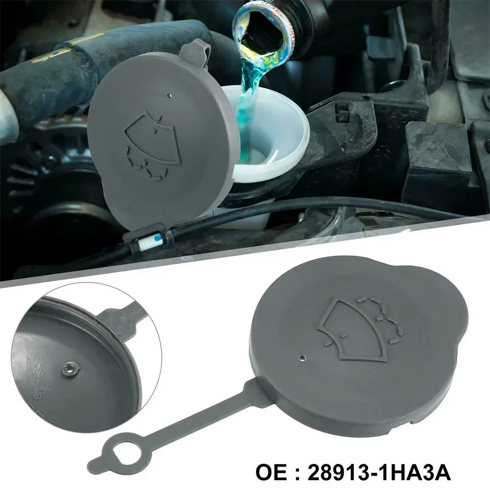 Auto Wischer Waschflüssigkeit Kappe Für Nissan Für Micra K13 2011-2016 Scheibenwaschbehälter Tank Abdeckung Kunststoff 12,5x6x0,8 cm