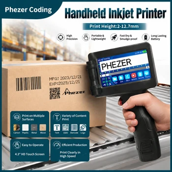 Phezer 12.7mm P17 Handheld Inkjet Printer Portable 1
