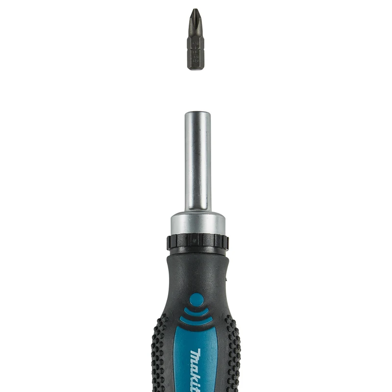 Makita D-58833 래칫 드라이버 자기식 반자동 포지티브 네거티브 래칫 미끄럼 방지 휴대용 수공구 드라이버