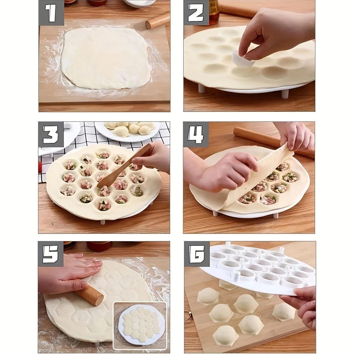 Simple Chinese Dumplings Mould Dough Press