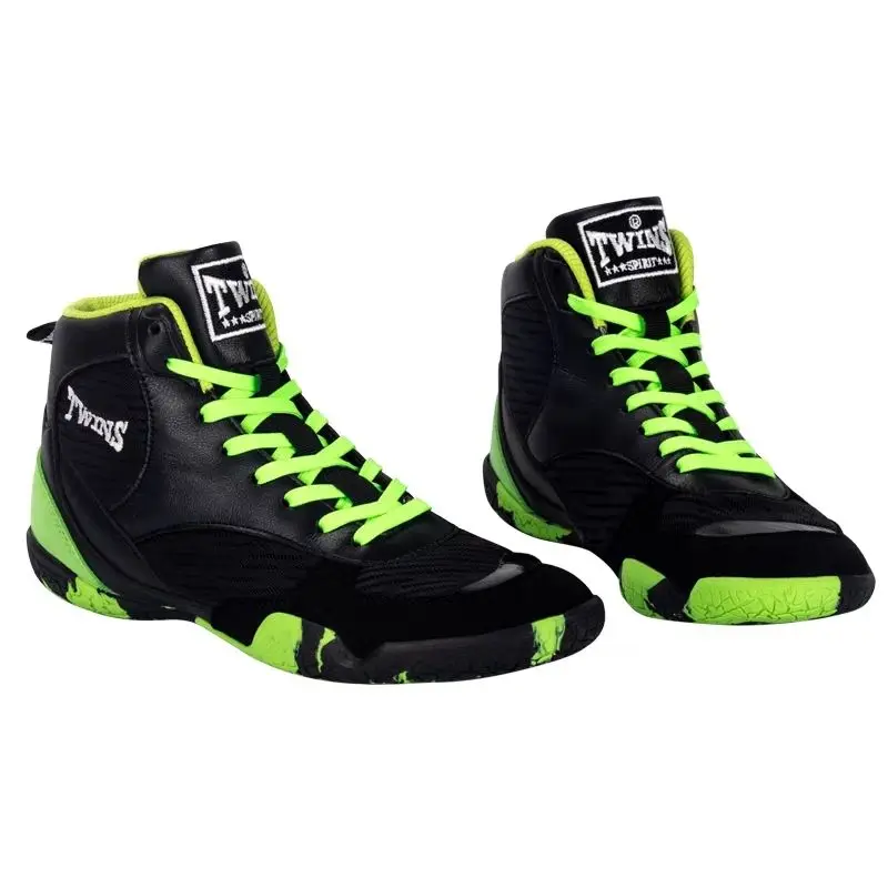 Fashion Professional Men's Boxing Shoes High Top Boxing Sneakers Women's Comfortable Fighting Boots Anti-slip Training Wrestling