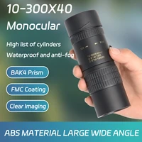 10-300x40 Zoom Telescope HD 4K Portable Strong Binoculars Long Range Professional Monocular BAK4-Prisms For Hunting Camping 1