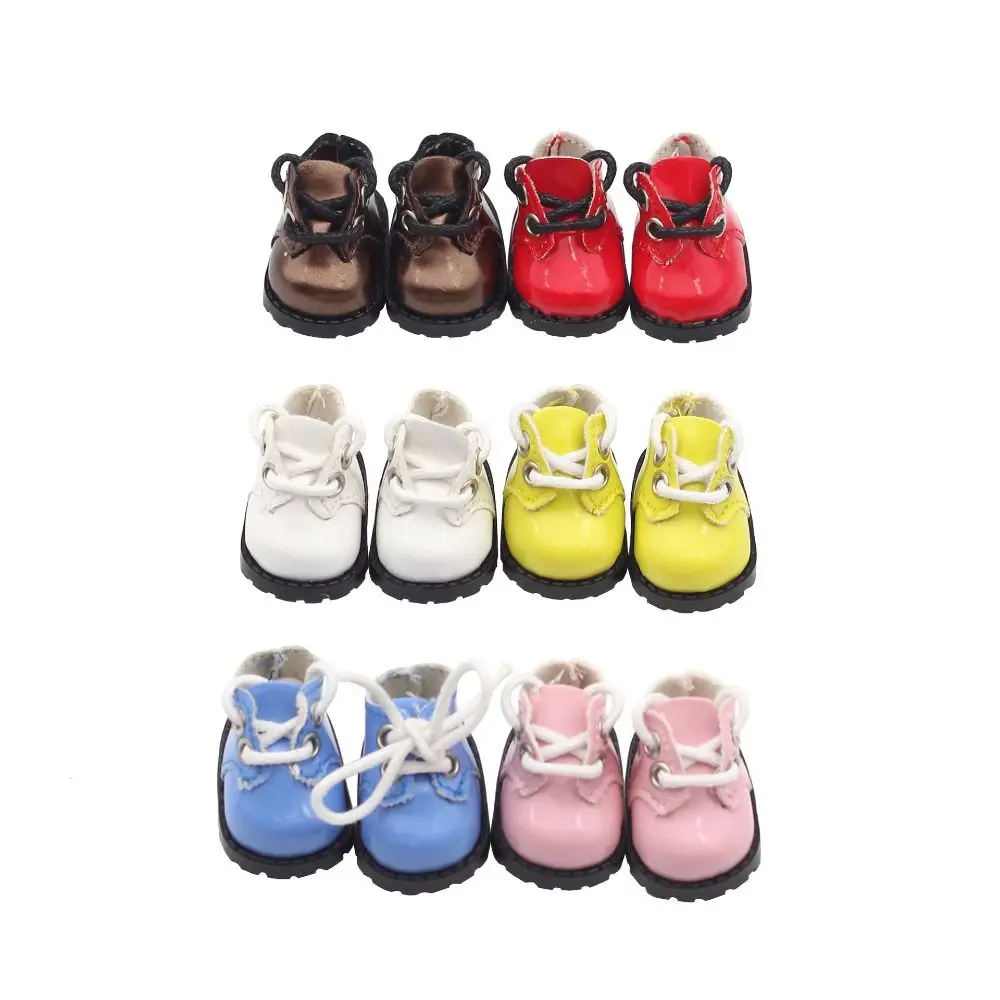 Cotton Doll Shoes for 10cm Dolls Round Toe Strap