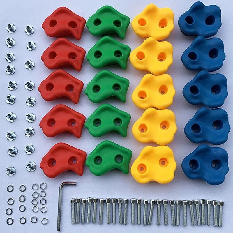 

Детский комплект для скалолазания, настенные аксессуары для детской игровой площадки, ручной держатель для ног, для игр в помещении и на открытом воздухе для взрослых и детей