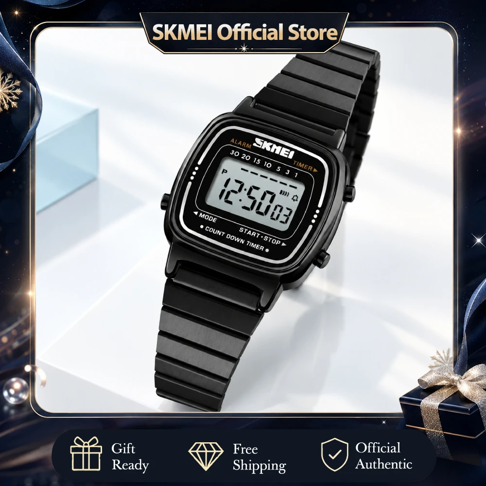 SKMEI Women's Luxury Waterproof Digital Sport Watch - Elegant Small Dial