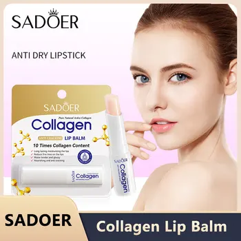 Collagen Lip Balm - Moisturizing Anti-Cracking, Brightening and Repairing Lip Care with Nourishing Hydration  ﻿
