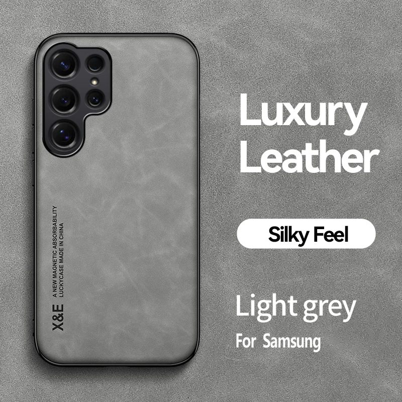 Luxury PU Leather Ultra Thin Phone Case with Silky Feel Soft Back Cover